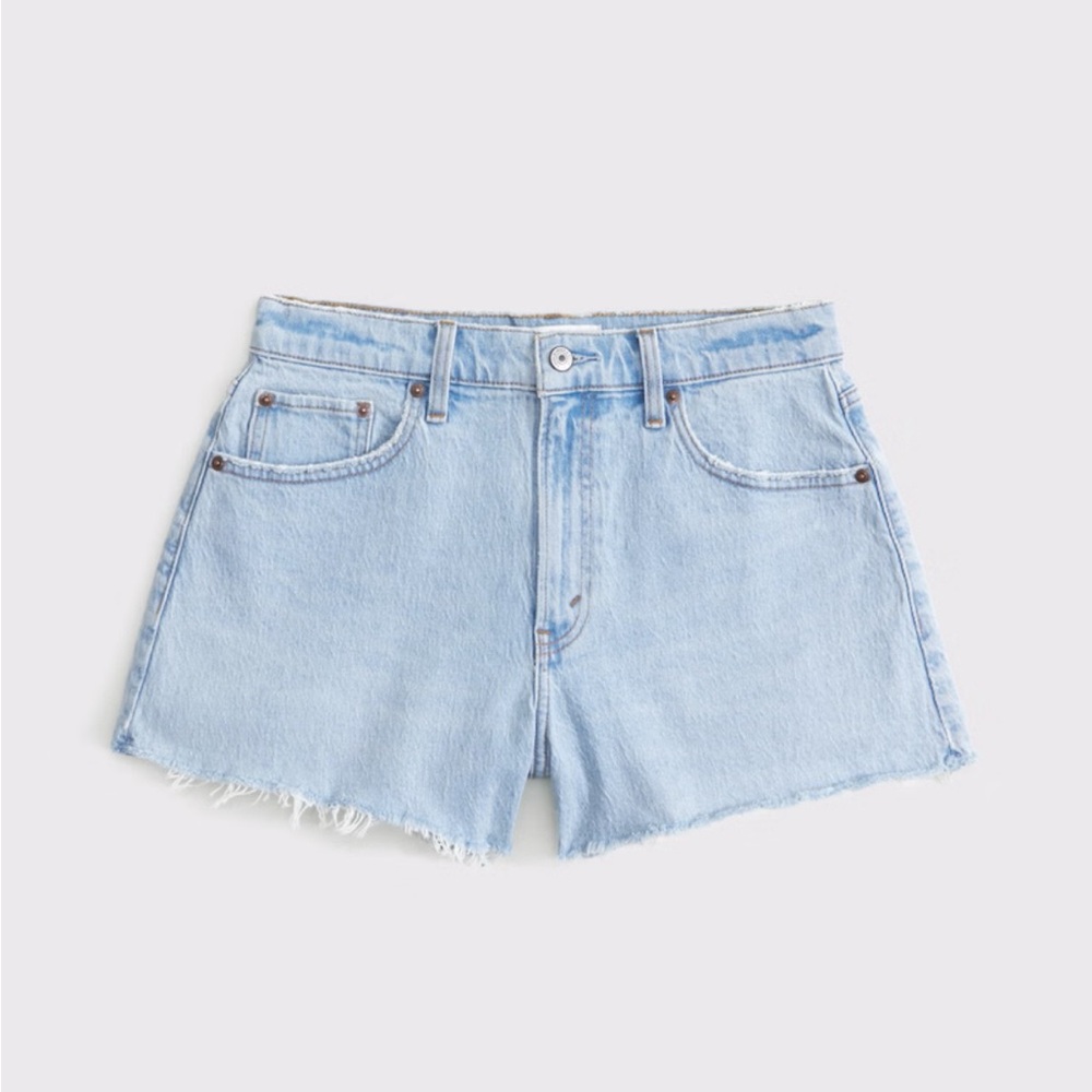 Light Blue Cutoff Denim Women's Shorts